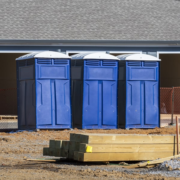 what is the maximum capacity for a single portable toilet in Kellogg